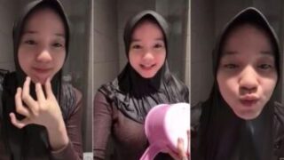 Gadis Tiktokers Berhijab Blunder Tobrut Mandi Basah